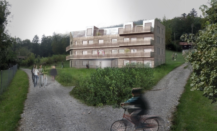 Mehrfamilienhaus in Leimbach, Visualisierung